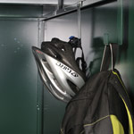 bike locker: kit hooks included