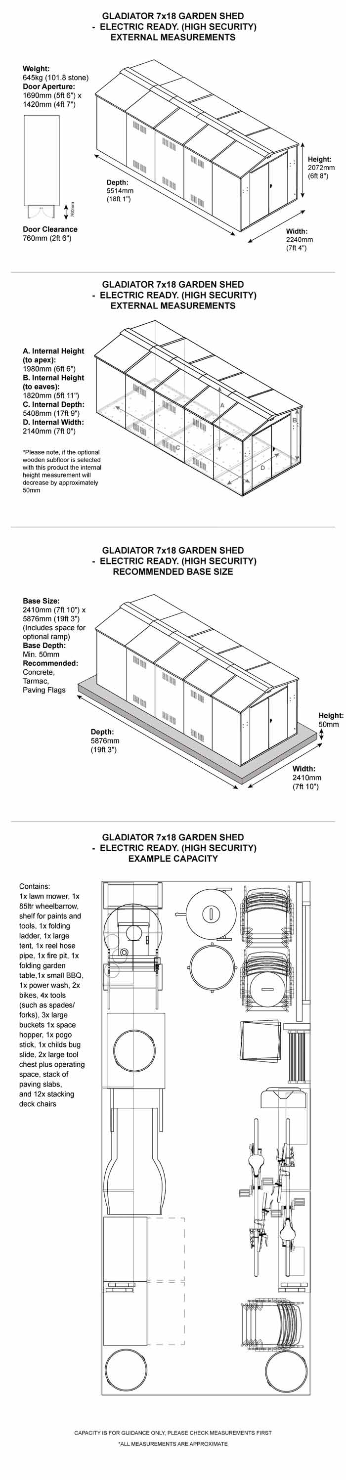 Asgard Gladiator Plus 3 Dimensions