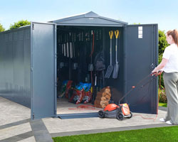 Asgard Centurion Plus 3 large metal shed 5x18 from Gardien | garden security