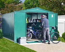 Gladiator Bike Shed (12 Bikes) 7ft x 14ft from Gardien | garden security