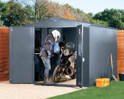 Gladiator Motorbike Shed 7ft x9ft from Gardien | garden security