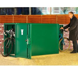 Asgard Double End Bike Locker: 2 Bikes from Gardien | garden security